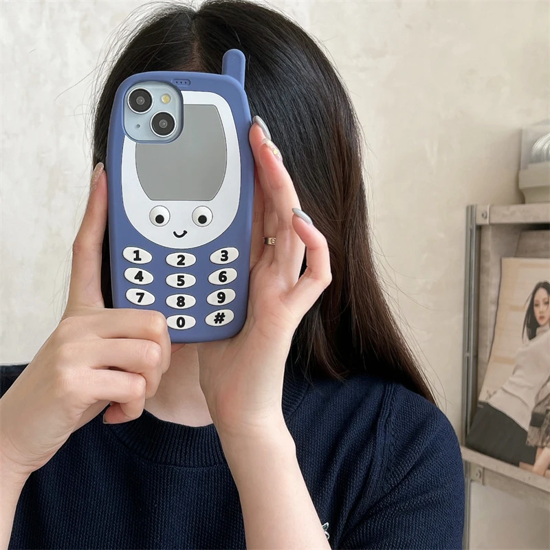 卡通可爱表情老年机iPhone15苹果12适用13/14pro max手机壳防摔11