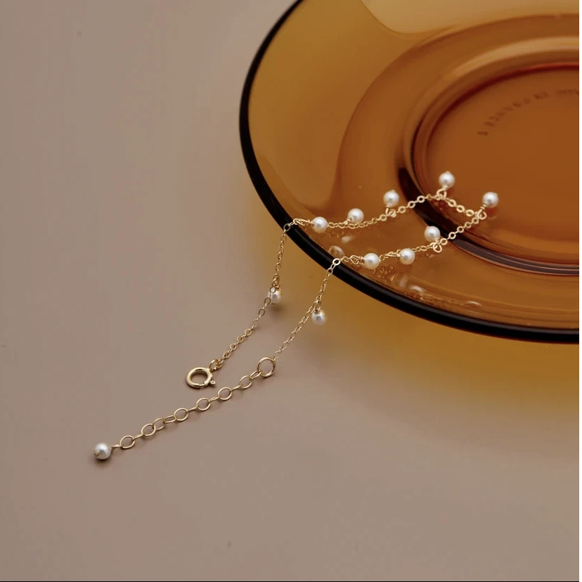 合金脚链 G-006胖妹妹大码饰品珠珠时尚百搭轻奢加长满天星脚链