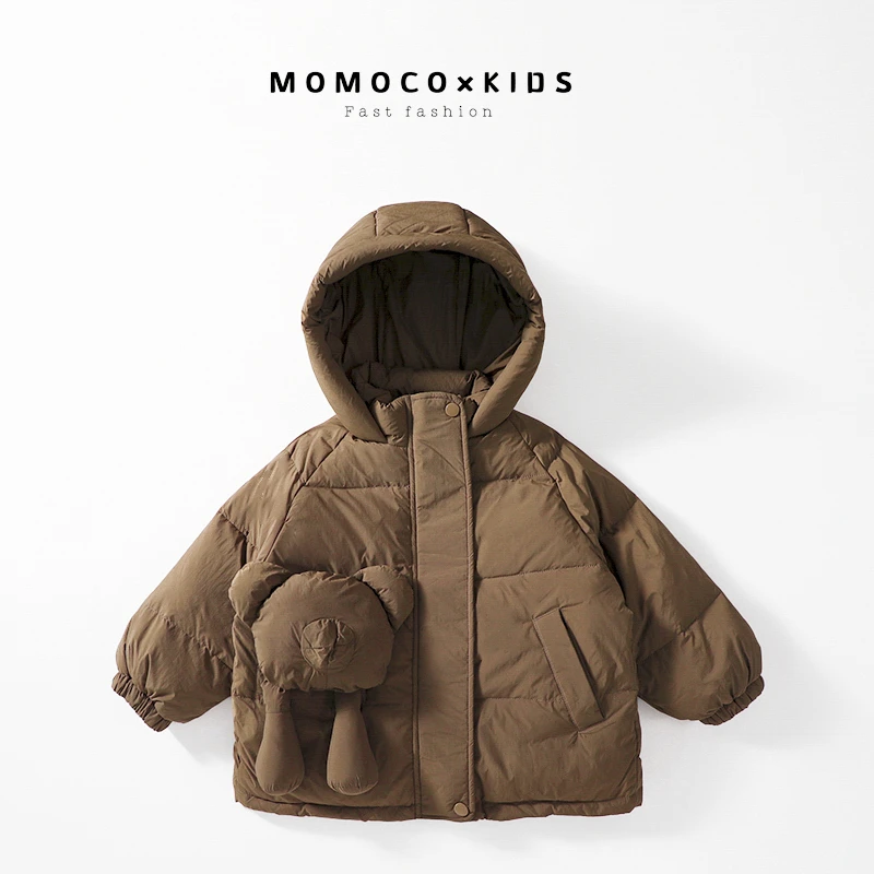 【现货】MOMOCO外套儿童羽绒服连帽冬季童装时尚76830102202