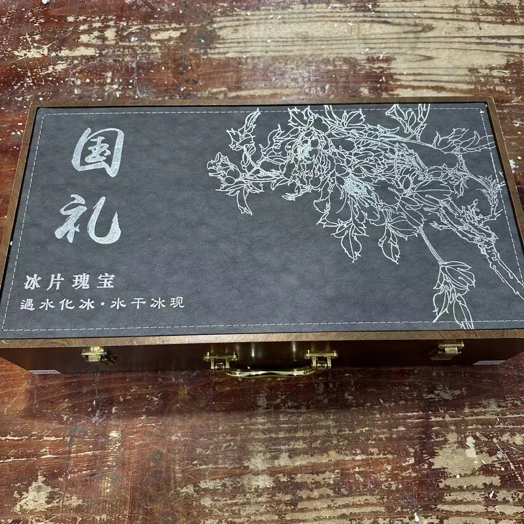 羊脂玉素烧龙凤呈祥陶瓷茶具套装茶盖碗茶杯（无礼盒）伴手礼0911