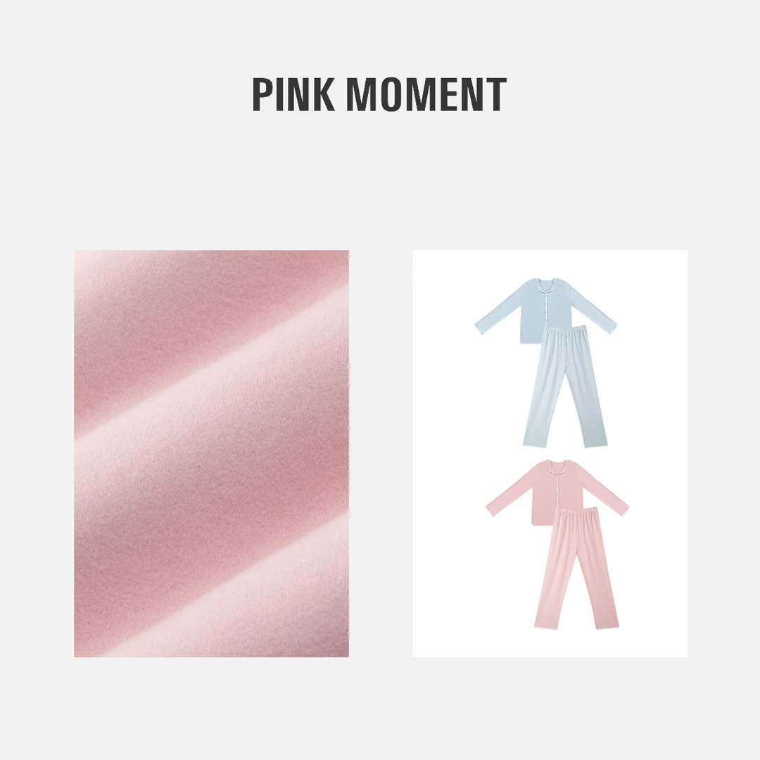 PM “粉蓝配” 糖果色简约睡衣套装 NC1D0786