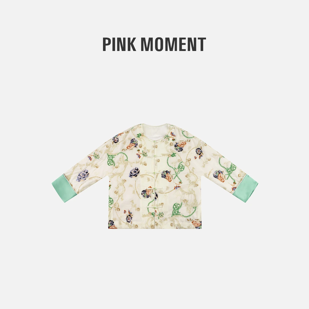 PM “花间畔”新中式绒绒珠片刺绣国风外套 NC1D0521