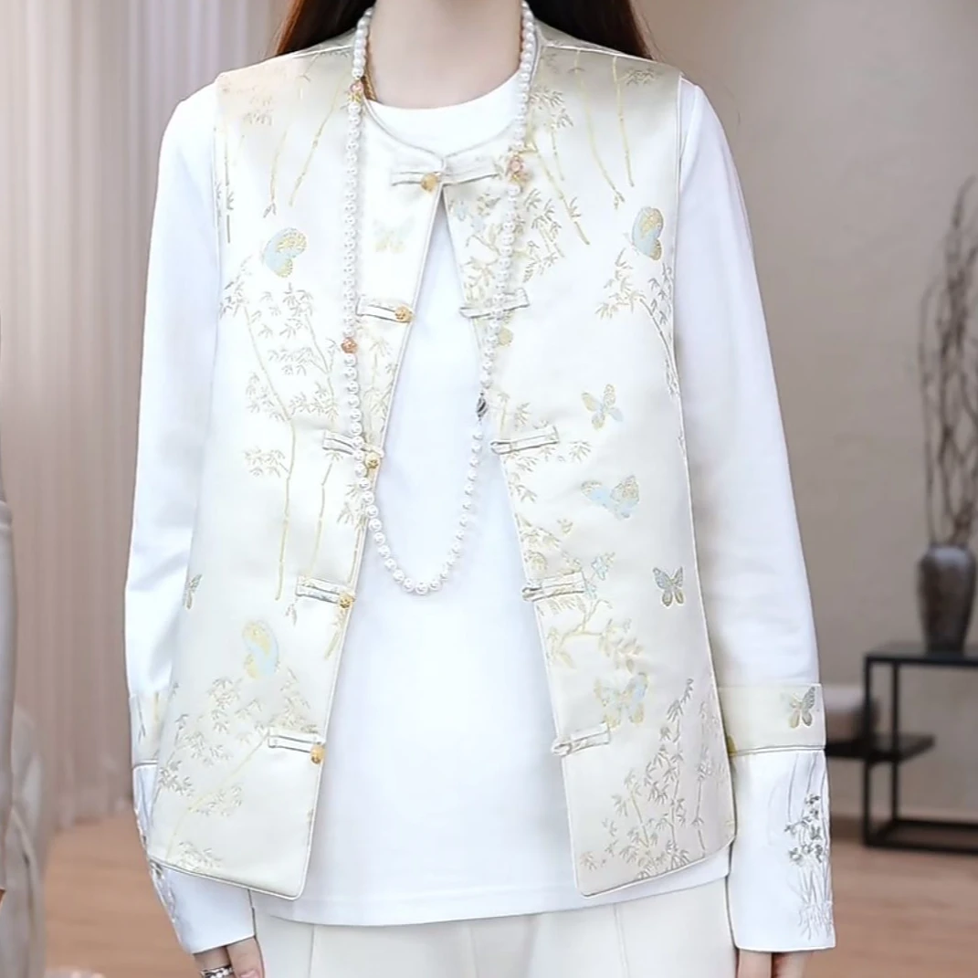 PM王囡囡 蝴蝶中式国风马甲 NC1D0986