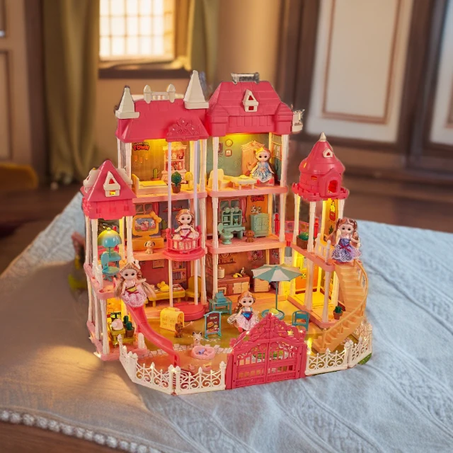 过家家拼装城堡别墅积木