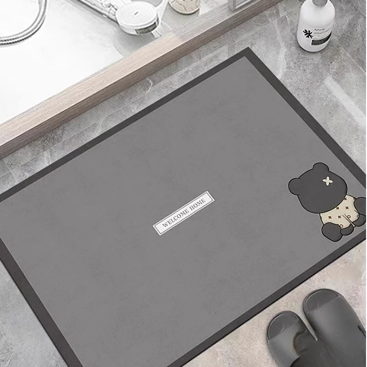 浴室地垫防滑耐磨硅藻泥吸水脚垫2024新款卫生间门口耐脏好打理