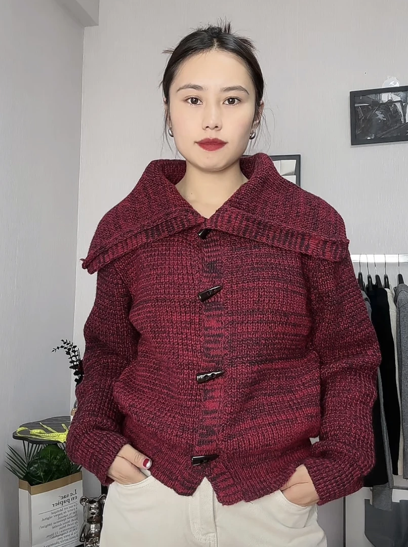 [DAISY]秋冬毛呢外套高领设计感