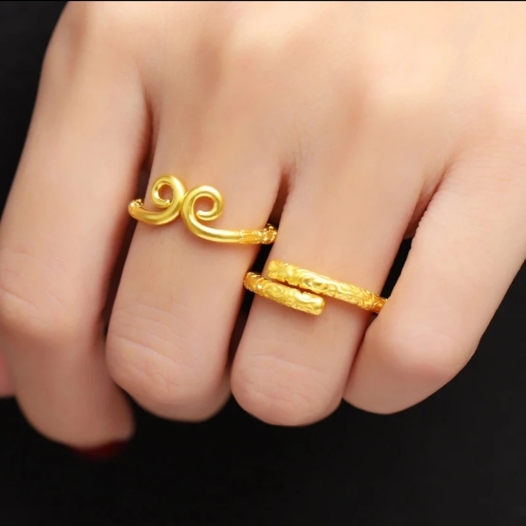 合金戒指 紧箍咒金箍棒戒指情侣