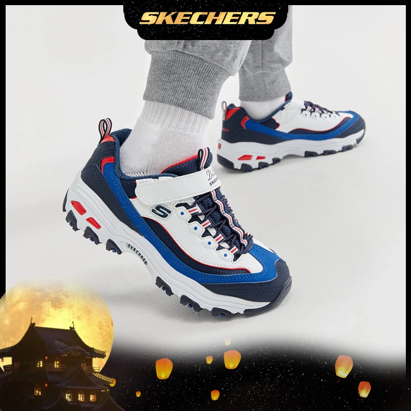 SKECHERS/斯凯奇秋冬儿童熊猫鞋时尚复古撞色运动中大童老爹鞋