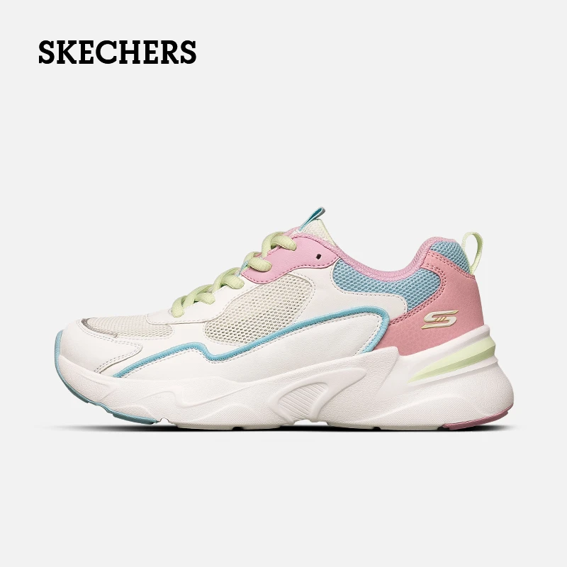 SKECHERS/斯凯奇春夏女鞋百搭透气运动舒适轻便防滑老爹鞋117043