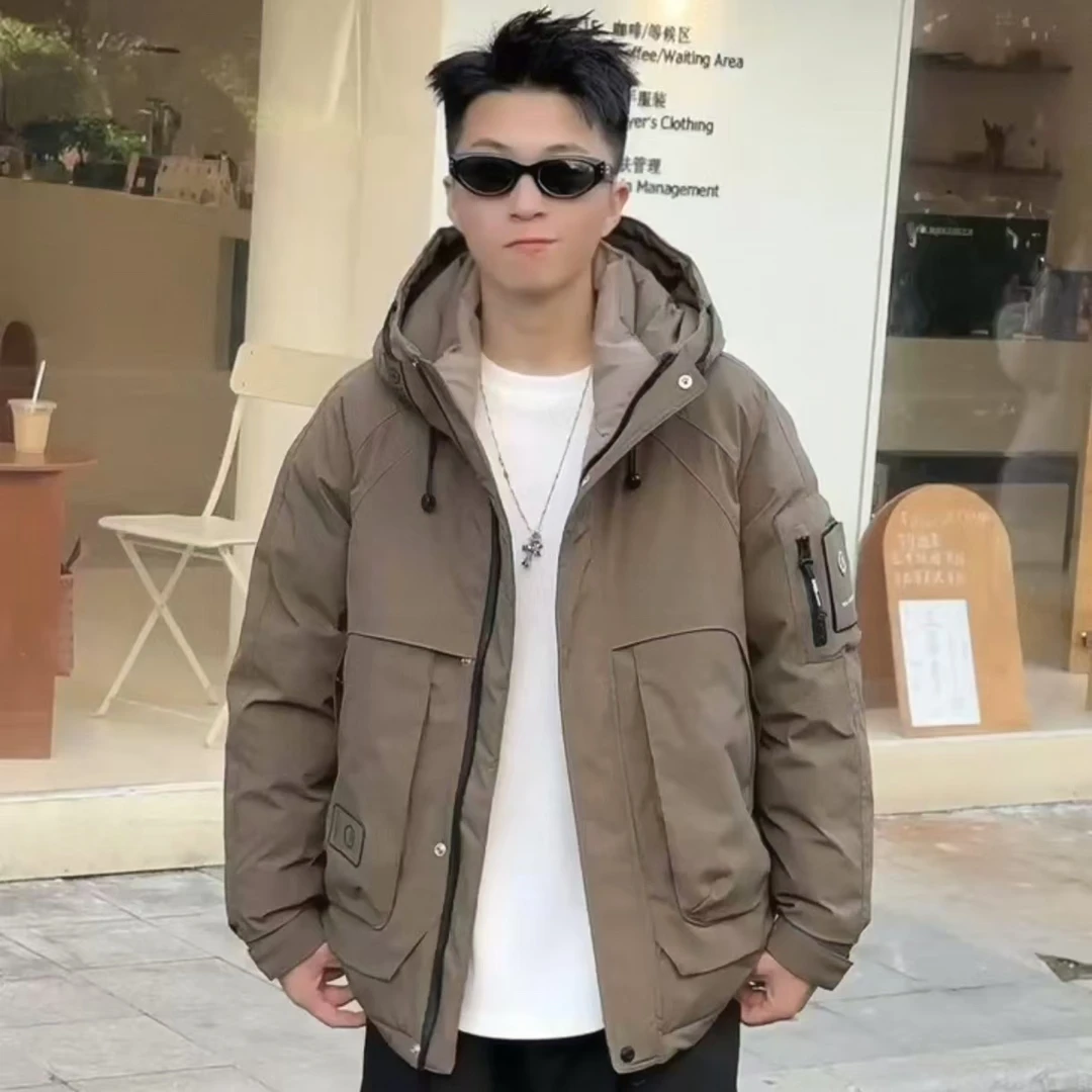 『小胡臻选』冬季户外三防情侣款工装连帽加厚保暖冲锋衣外套6606