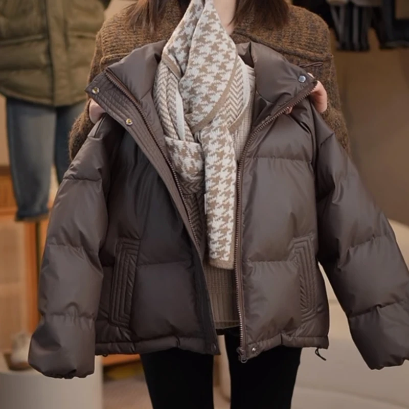 冬季2024新款韩版加棉加厚棉衣儿童连帽中大童男孩子冬款保暖棉袄