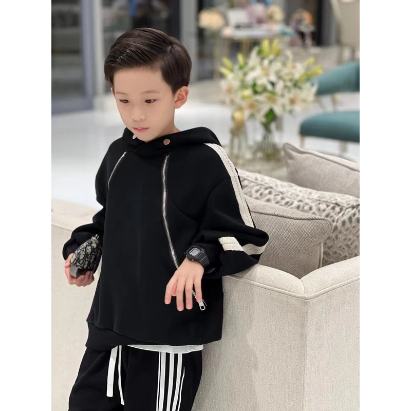 *-潮牌童装定制“老罗经典”儿童限量款冬季加绒卫衣38714
