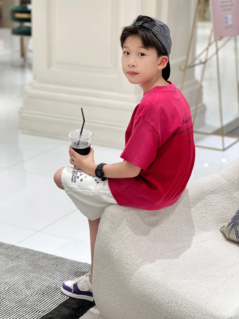 潮牌童装定制“穿透阳光”夏季限量款短袖35786