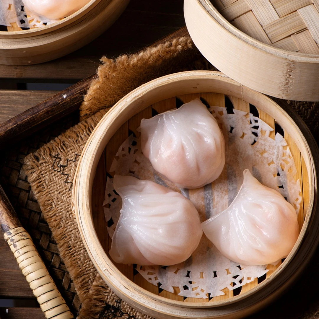 穗满园广州茶楼同款虾饺皇240克/8只一盒=酒楼两笼分量粤点早茶