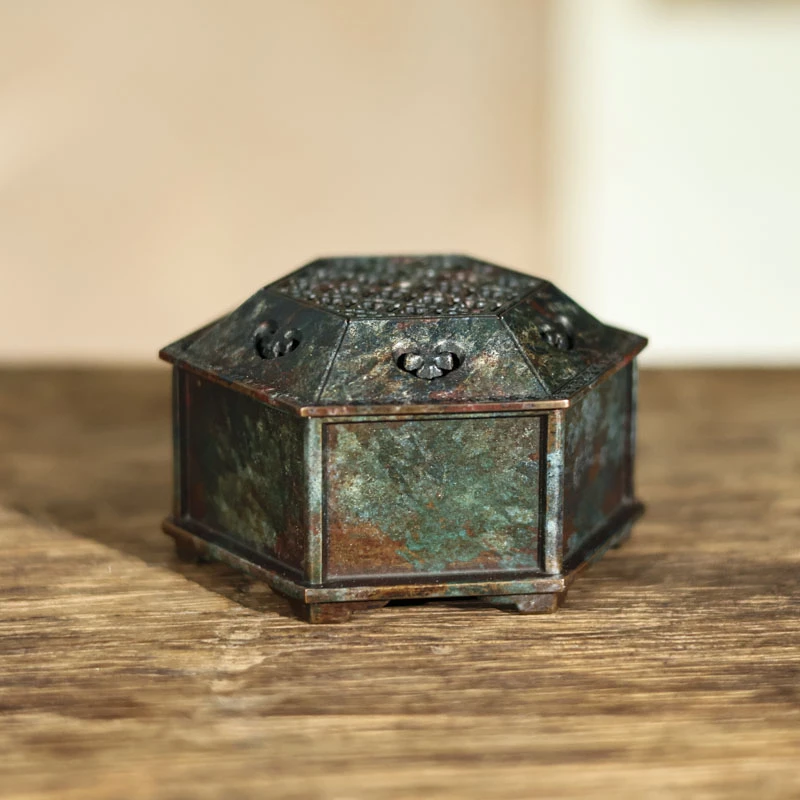 【做旧 六角香炉】