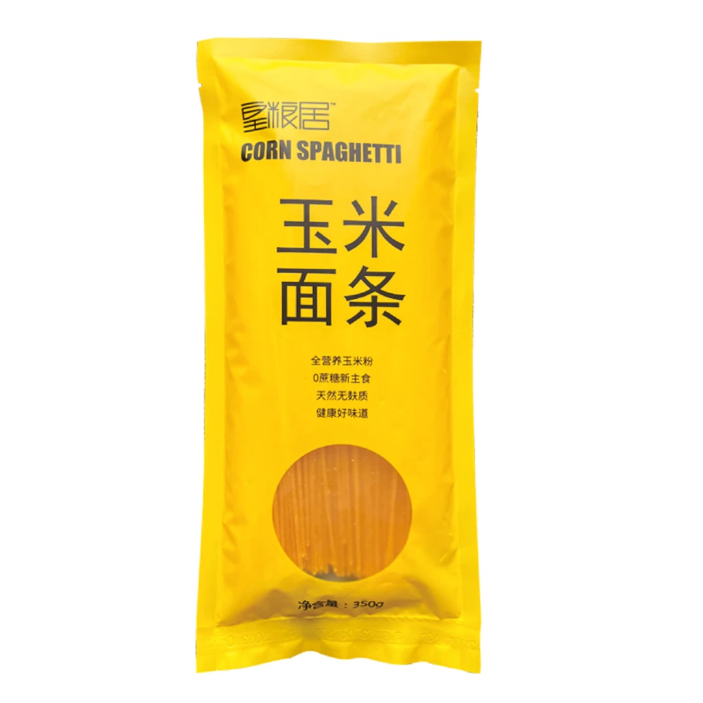 东北玉米面条粗粮无麸质代餐速食品高饱腹低脂挂面玉米干面条