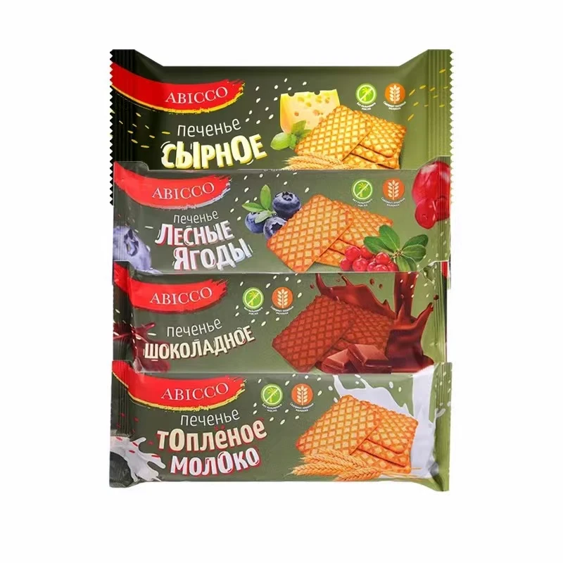 俄罗斯原装进口爱比可俄罗斯方块浆果味饼干