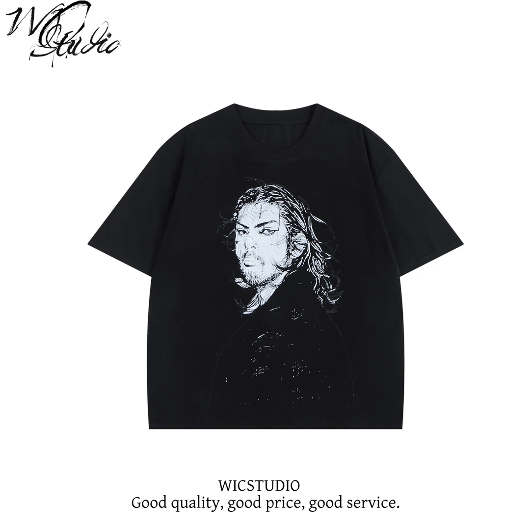 WICstudio浪客行索罗娜250g凉感透气小领口boxy短宽版型短袖T恤