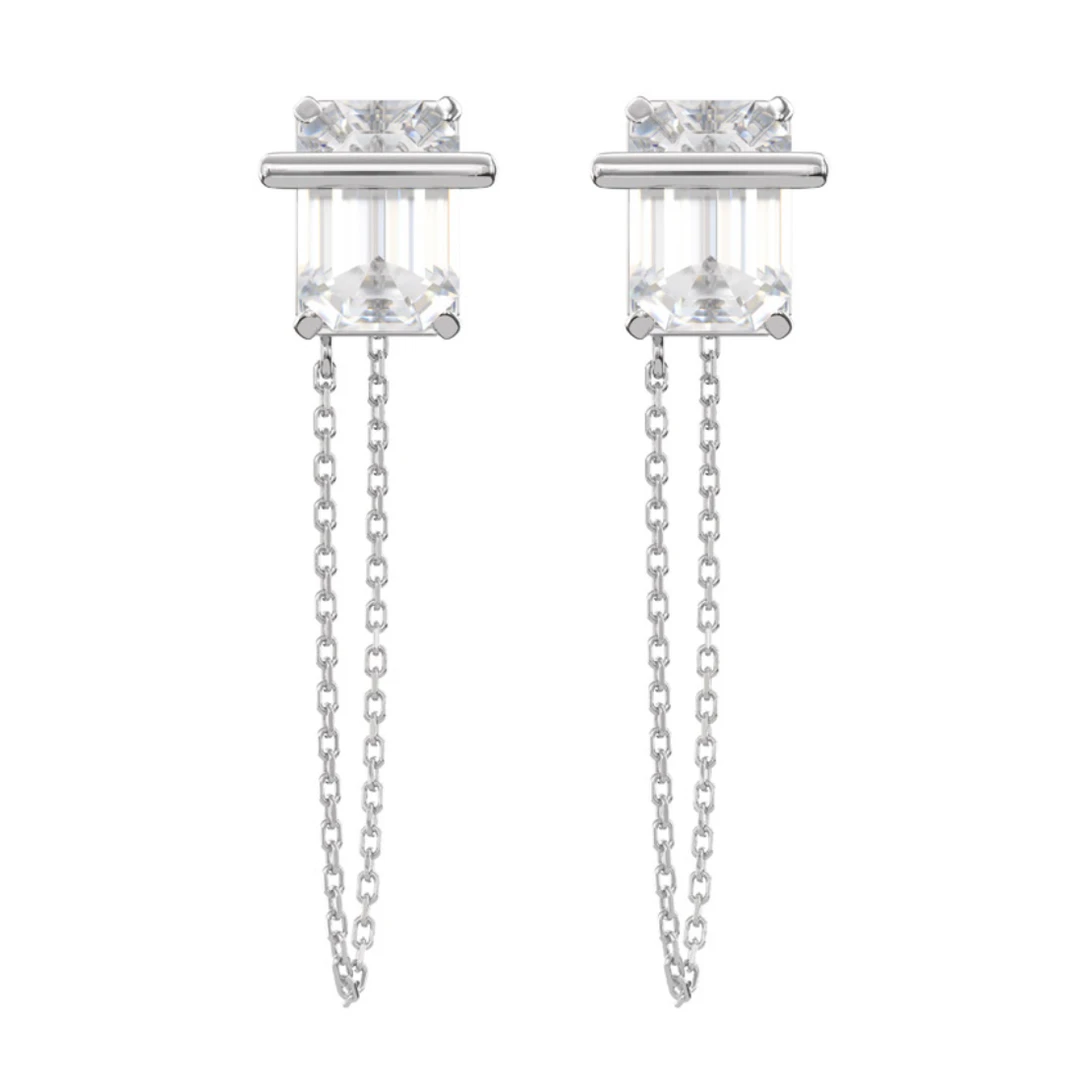 TOGGLER/托格乐 925银合成锆石耳饰 打孔OT耳环