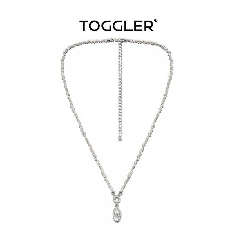 TOGGLER/托格乐 吊坠925银仿珍珠 迷你mini芭蕾鞋设计感气质项链