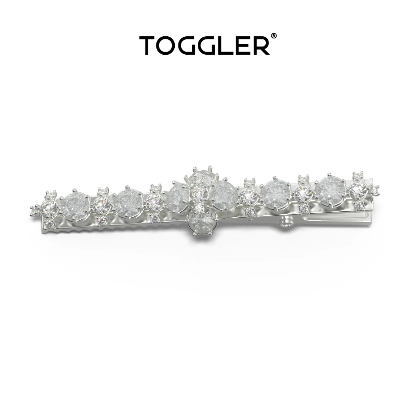 TOGGLER/托格乐冰花长发夹轻奢精致简约发卡气质网红刘海侧边夹