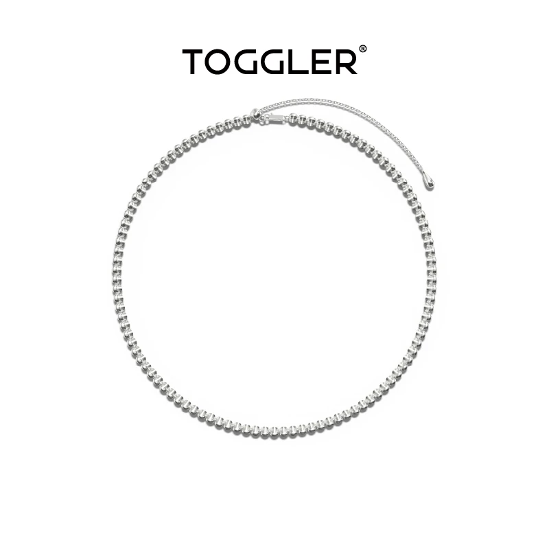 TOGGLER/托格乐 链子925银 董生活猫眼串珠珠银镀金百搭时尚项链