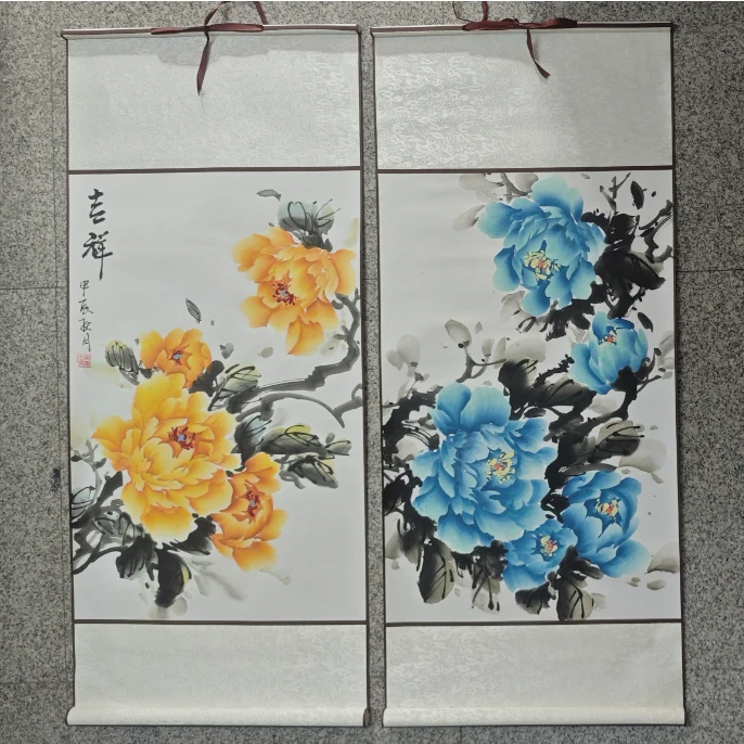 卷轴作品画法 空白卷轴 马爱平国画