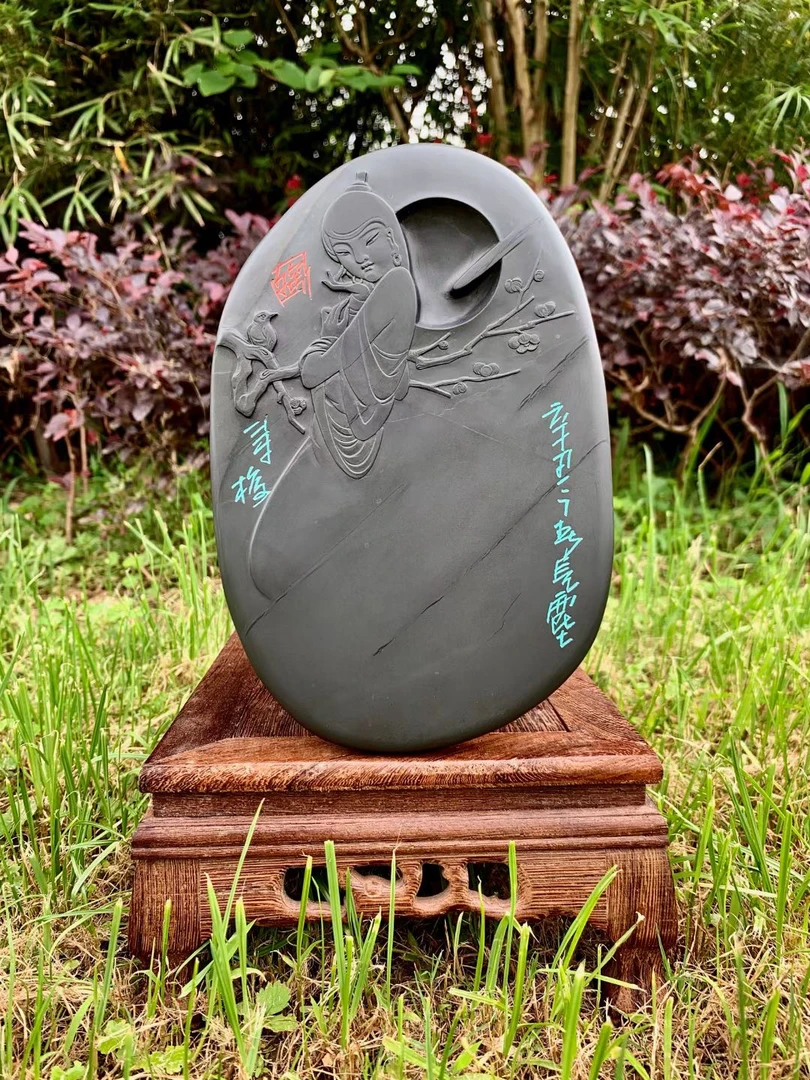 24 方见尘老坑作品：寻梅：眉子坑天横眉纹：谢绝二价