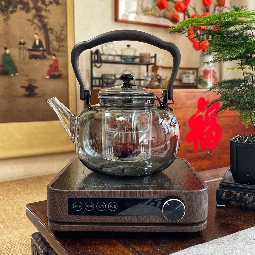 雅功煮茶炉一体壶多功能家用耐热保温手工加厚煮茶蒸茶自动断电