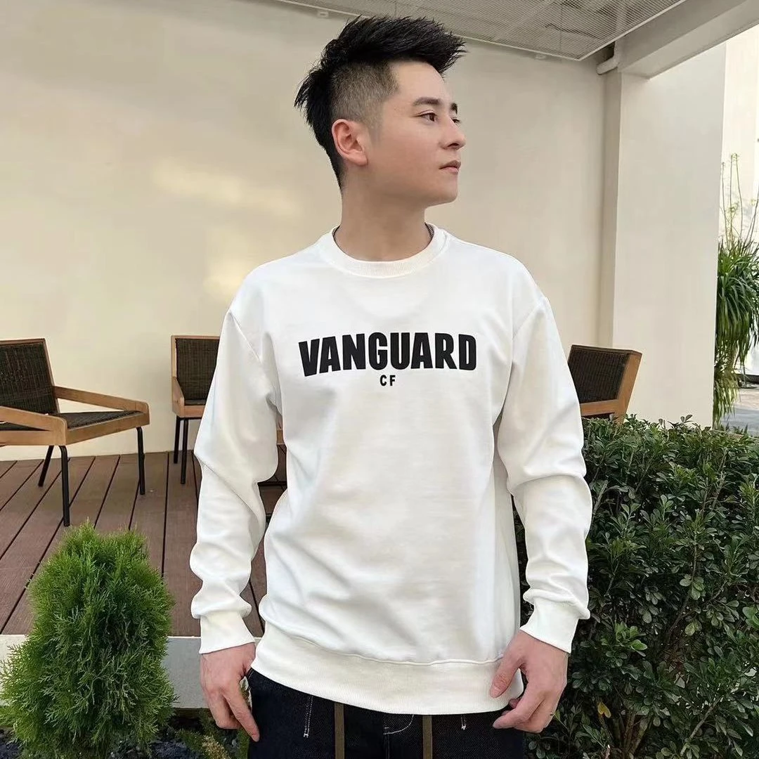 新款B-1413更新版本激光切割字母加厚秋款卫衣