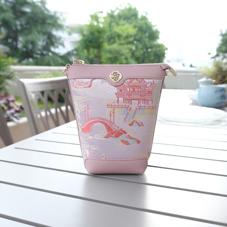 新中式国风-【宋锦系列】国风复古时尚小挎包