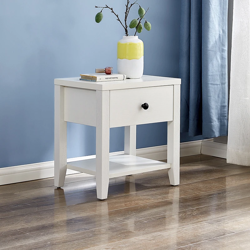 【全网下架】全友家居现代简约卧室半开放储物实木床头柜125801