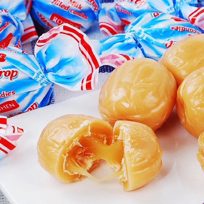 原装滴滴香炼乳味夹心牛奶味糖果俄罗斯风味休闲零食品