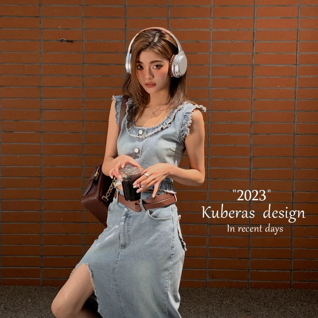 原六六山大*牛仔单独半身裙子