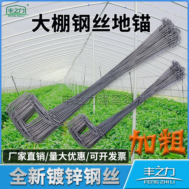 丰之力温室大棚钢丝地锚地桩螺旋地锚地钩拉线地锚热预埋高强度