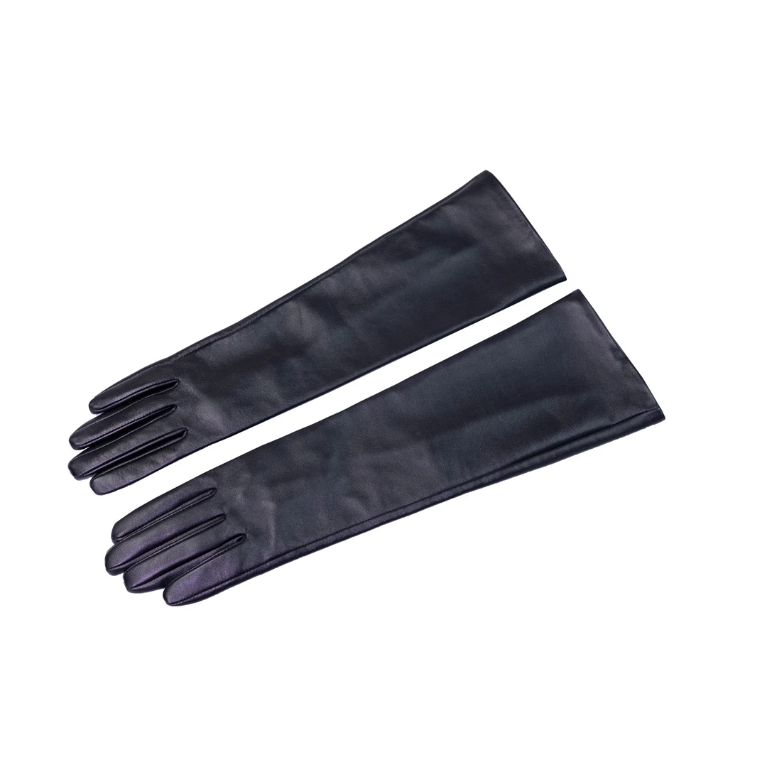 【坤姨专属】秋冬时尚绵羊皮长款手套KY56097