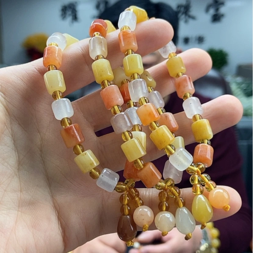 【闪购商品】石英质玉手串颜色纹路多样性发货拍一发一未镶嵌