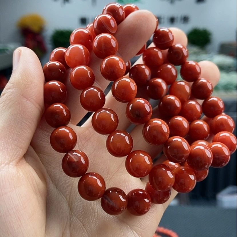 【闪购商品】南红玛瑙手串颜色纹路多样性发货拍一发一未镶嵌