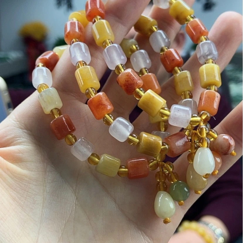 【闪购商品】石英质玉手串颜色纹路多样性发货拍一发一未镶嵌