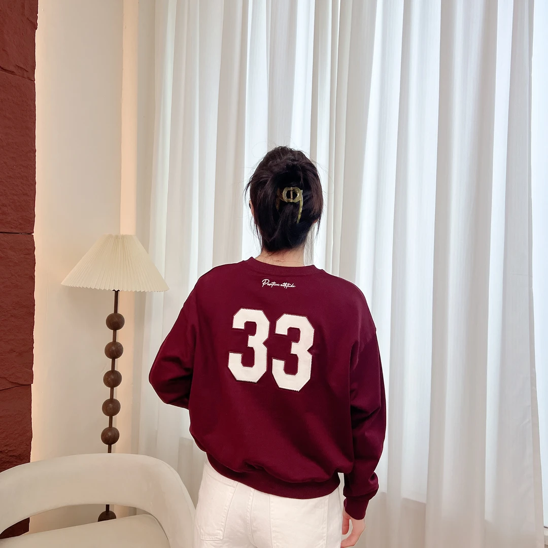 【RORO】2025春季新款长袖圆领百搭卫衣