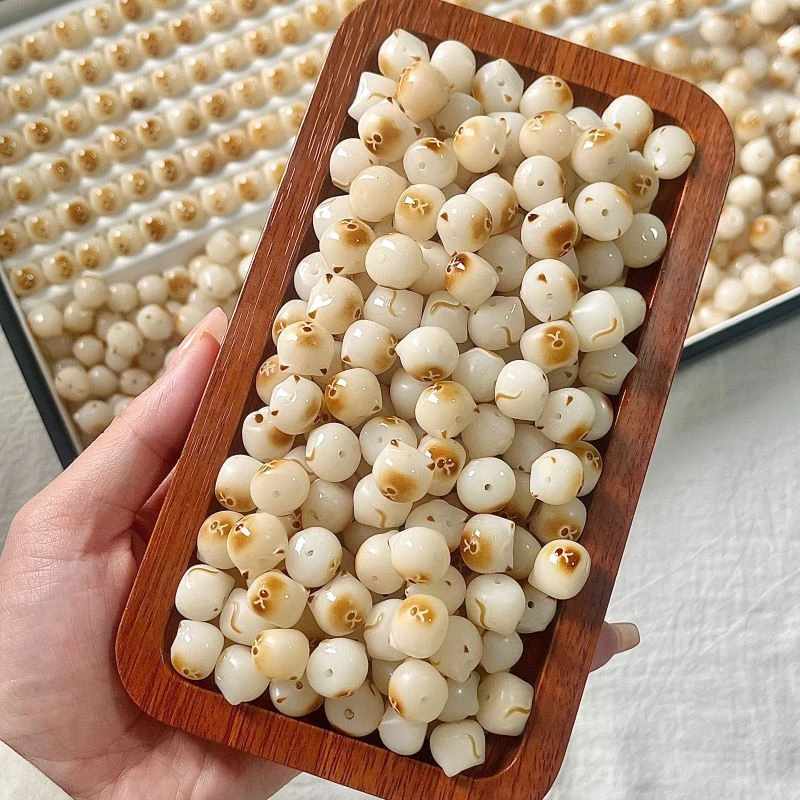 精选雕刻菩提根炭烧猫咪菩提猫头散珠DIY配饰手链饰品文玩女批发