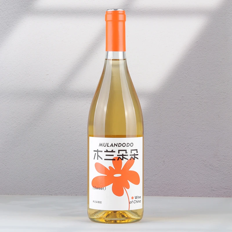 木兰朵朵雷司令甜白葡萄酒宁夏贺兰山东麓国产白葡萄酒750m正品