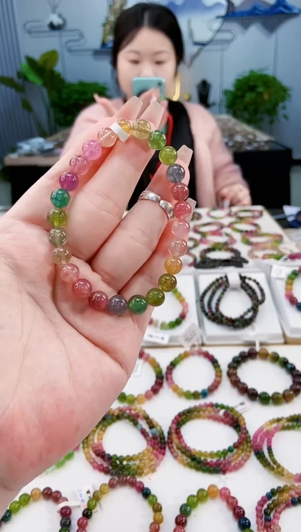 【闪购商品】碧玺手链未镶嵌G2316单圈颜色微差发1