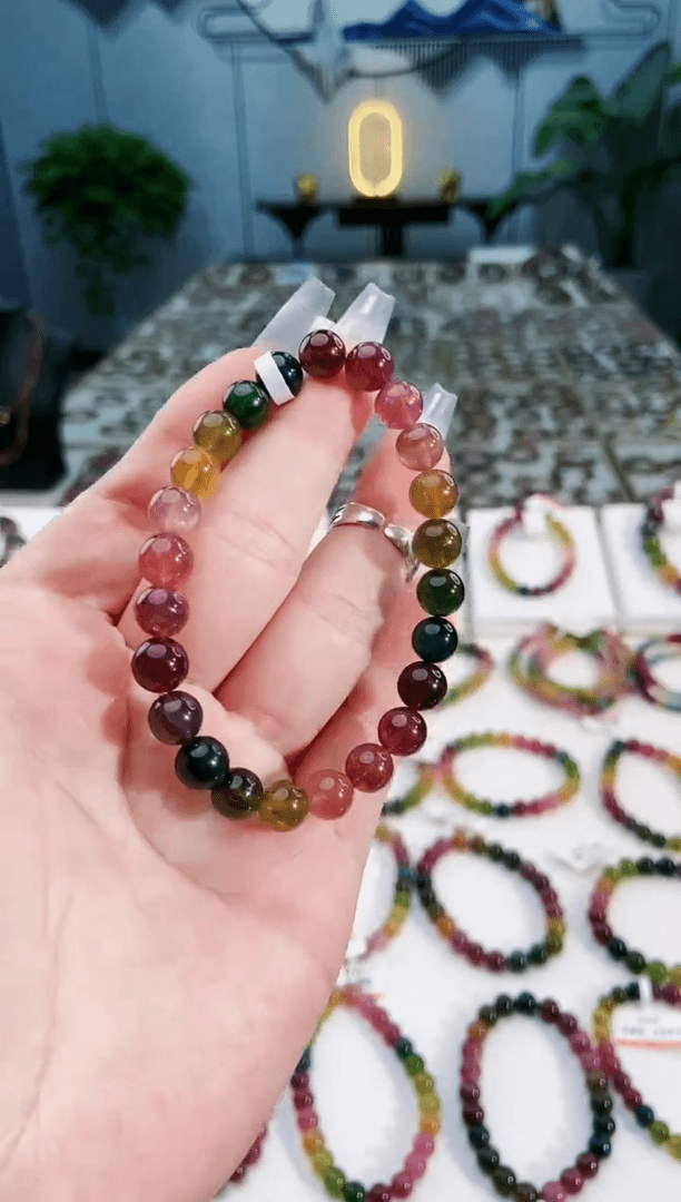 【闪购商品】碧玺手链未镶嵌G2149素圈多样性发1