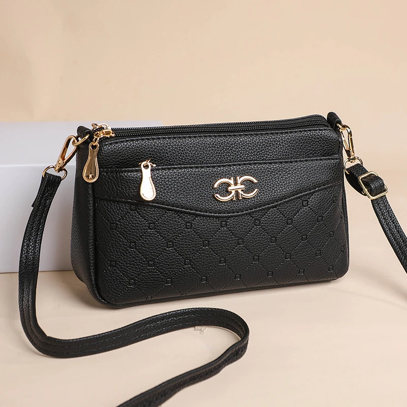 【长23宽6高15】单肩挎包妈妈中年大容量手机时尚斜挎包零钱包包