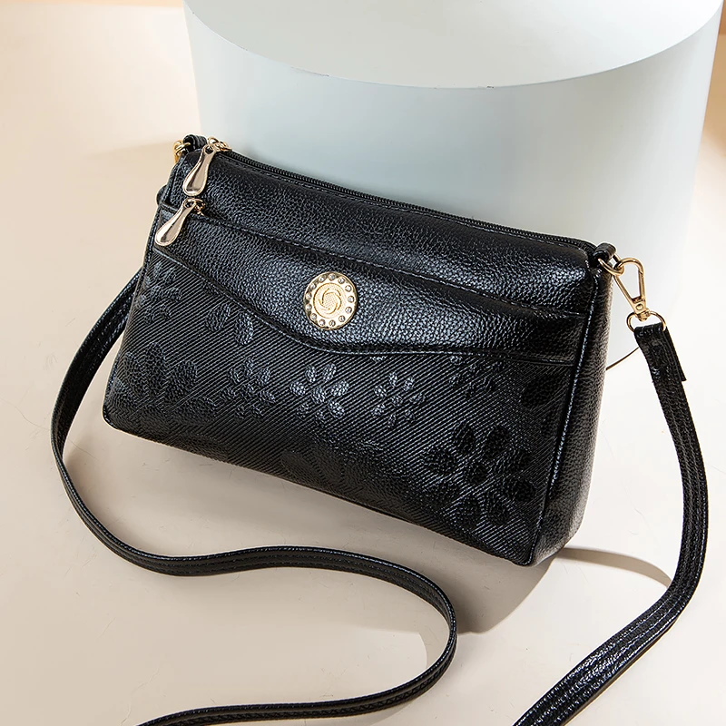 【长25宽7高15】新款中年妈妈斜挎包百搭休闲单肩包大容量零钱