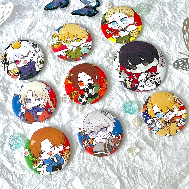 APH黑塔利亚周边挂件钥匙扣徽章吧唧立牌 王耀伊万亚瑟二次元同人