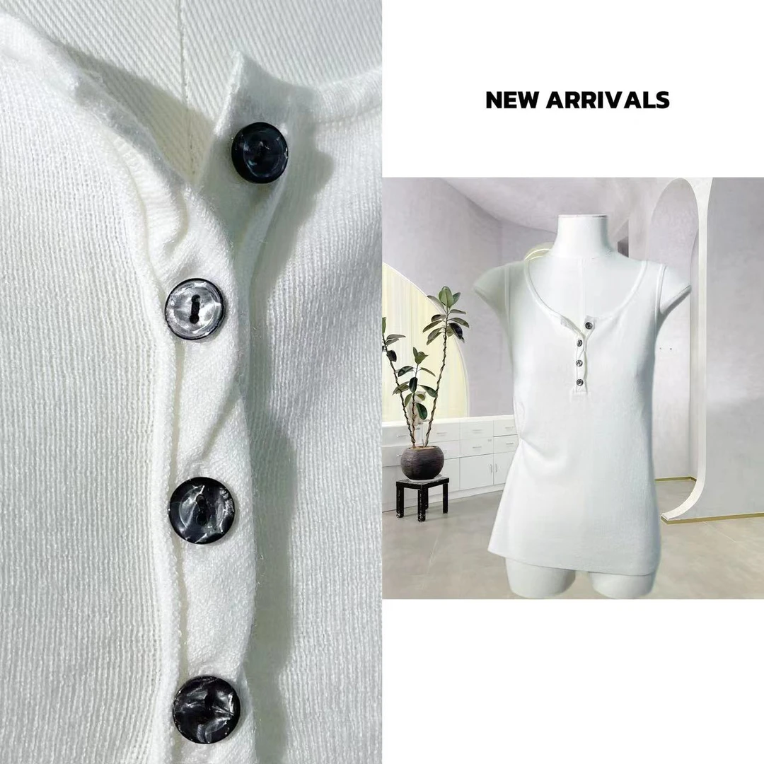 【618活动 】【24新款】夏季外穿白色无袖吊带内搭上衣 G973