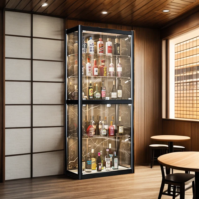 Coleshome/蔻丝酒柜展示柜家用轻奢玻璃门高档客厅小型置物酒架