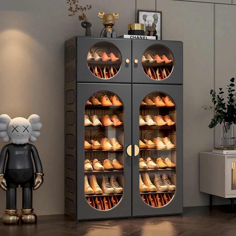 高端上档次免安装大容量鞋柜鞋架简约家用客厅门口多层